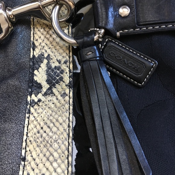 Coach Hampton Signature Python Stripe bag - Picture 3 of 6